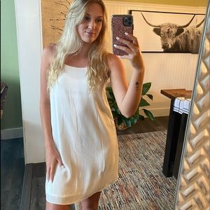 White Flow Dress w/ Bow